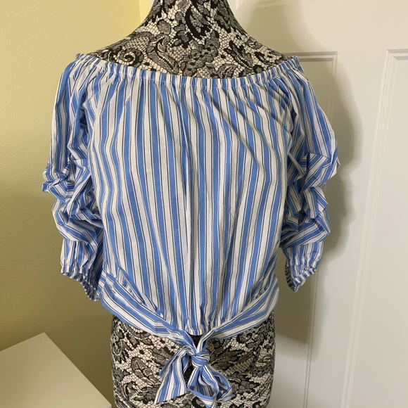 Active USA Cotton Blue/White Stripe Summer Large H28 - Picture 5 of 8